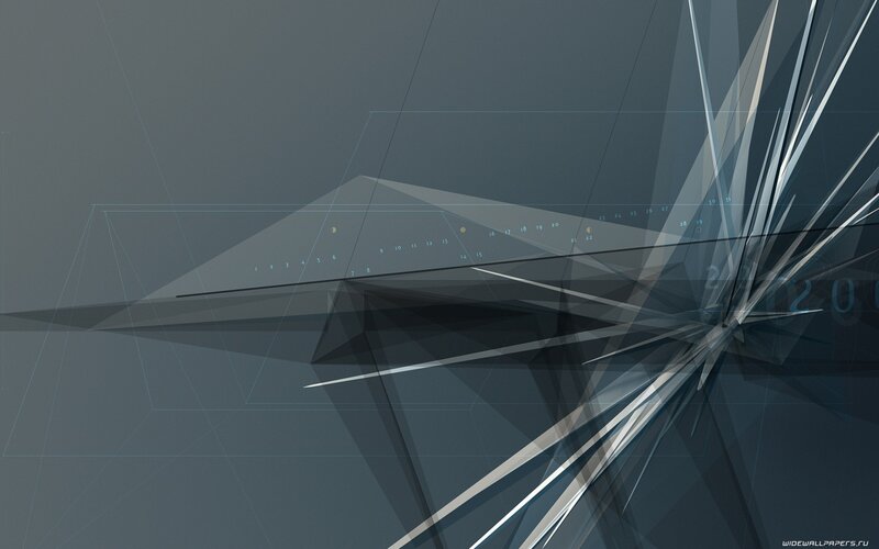 Abstract Geometric Design — Gray, Minimalist, Digital Art