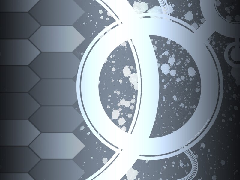 Abstract Geometric Design — Gray, Technological