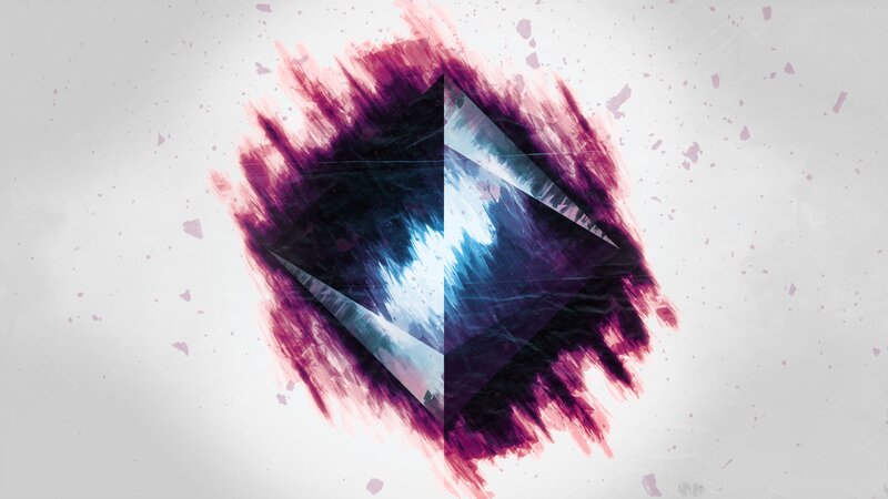 Abstract Geometric Design — Purple, Dramatic