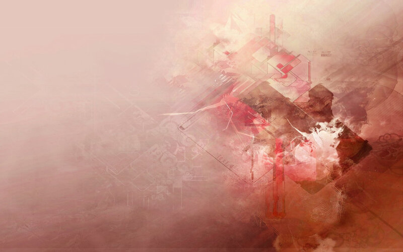 Abstract Geometric Design — Red, Dramatic