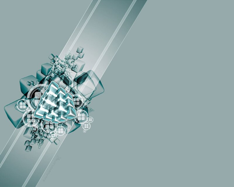 Abstract Geometric Design — Teal