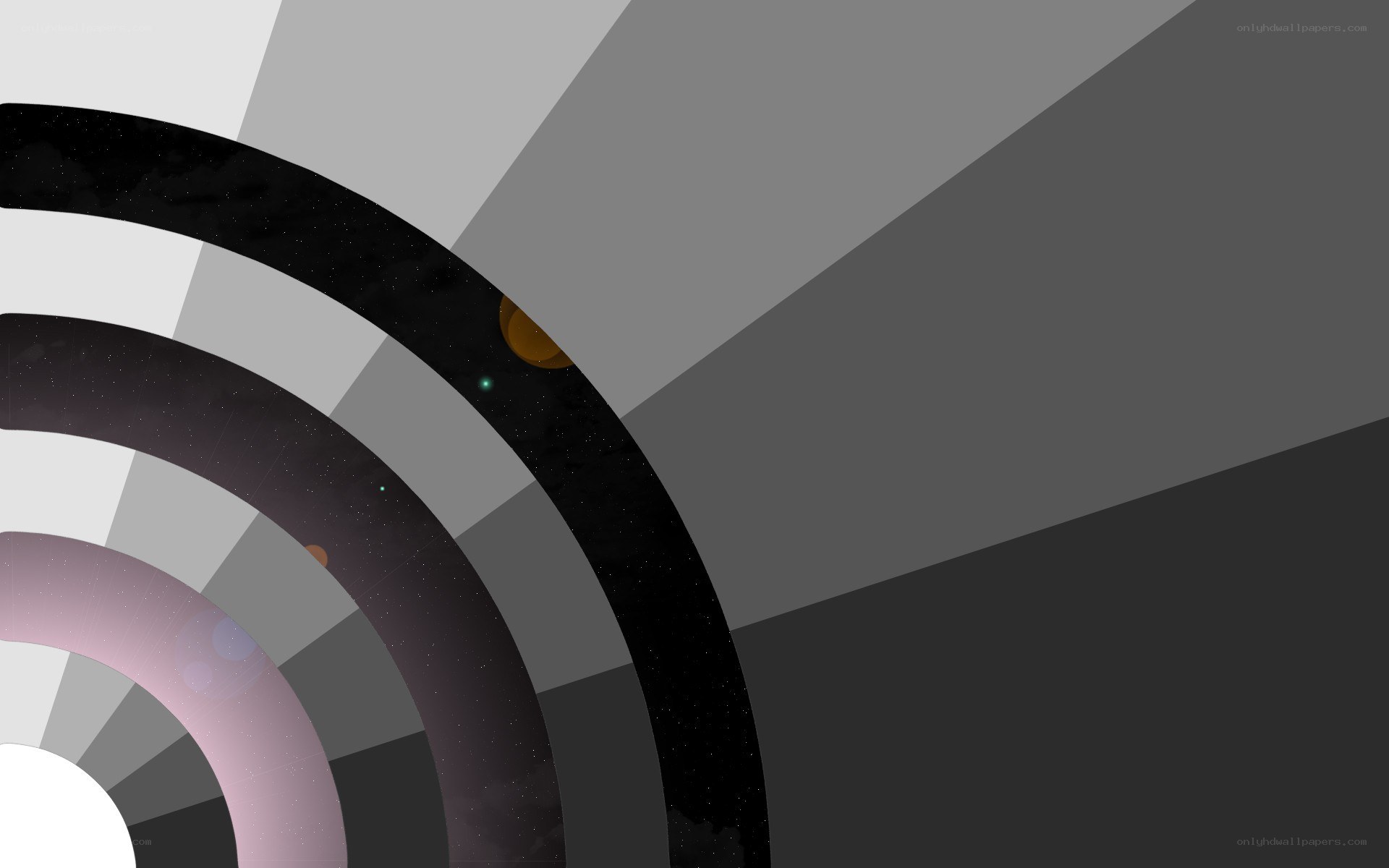 abstract geometric design with circles