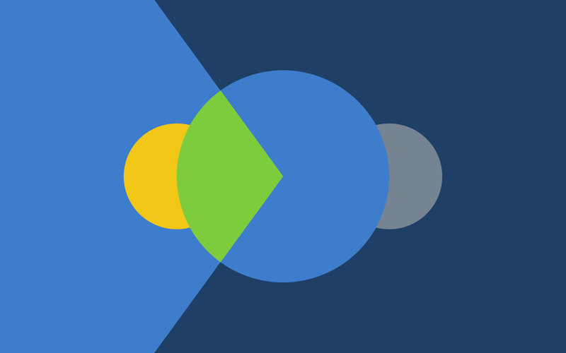 abstract geometric design with circles