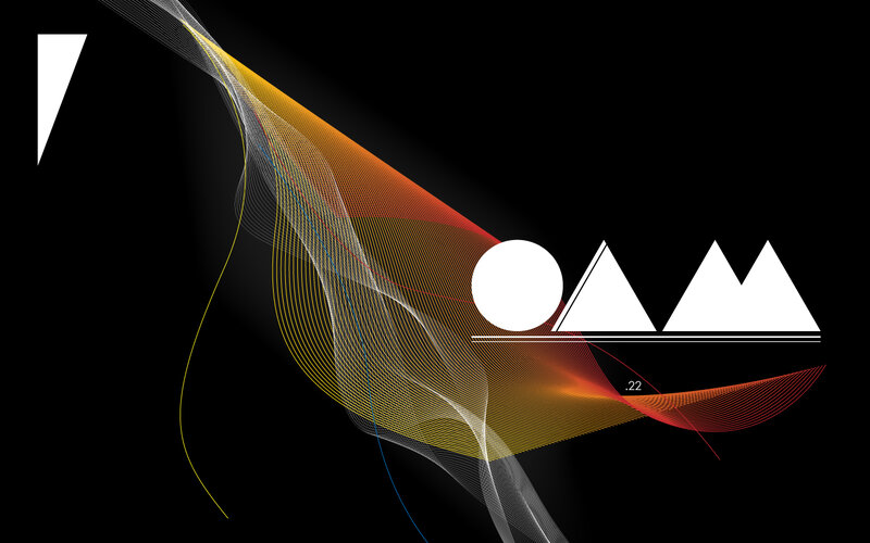 Abstract geometric design with flowing lines