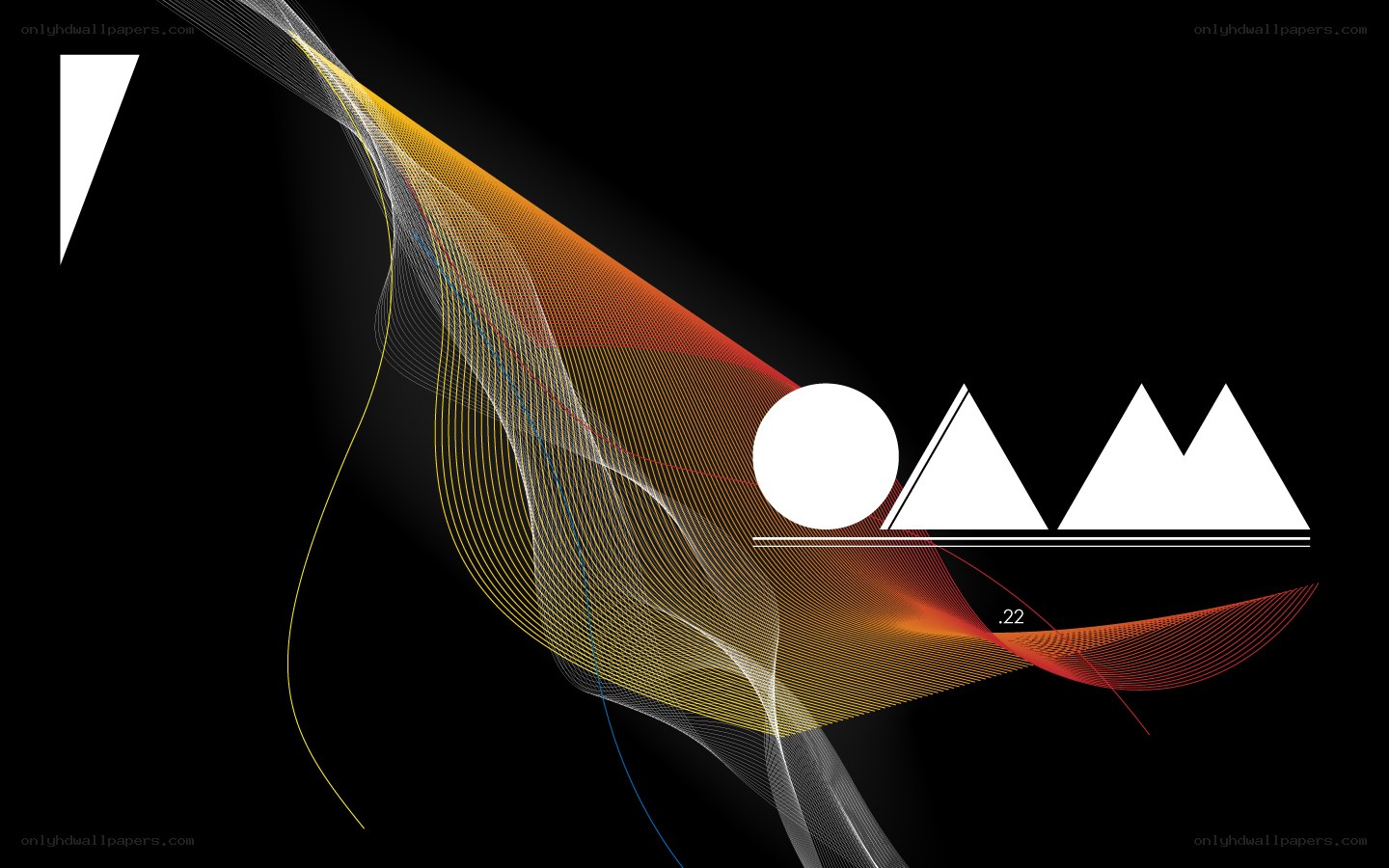 Abstract geometric design with flowing lines
