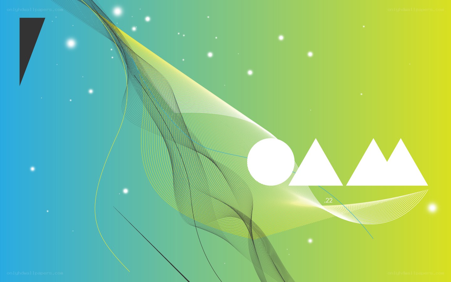 Abstract geometric design with gradient