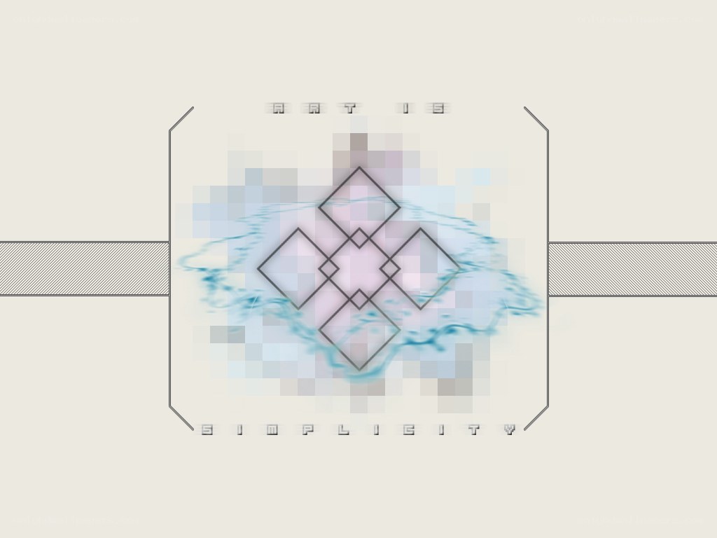 abstract geometric design with text
