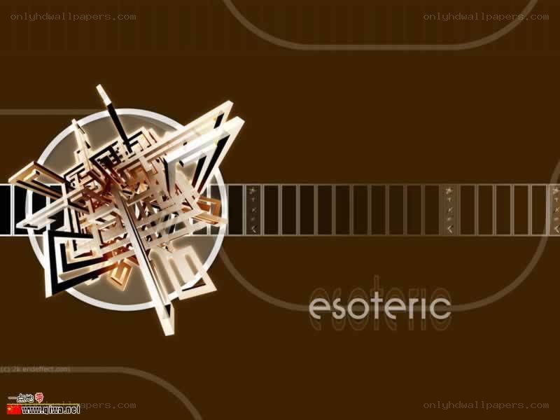 abstract geometric design with text