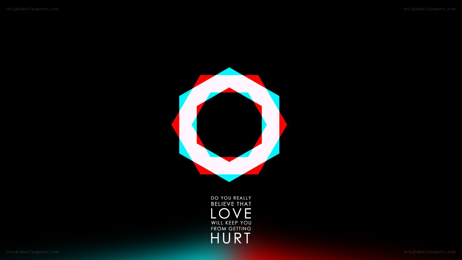 abstract geometric design with text