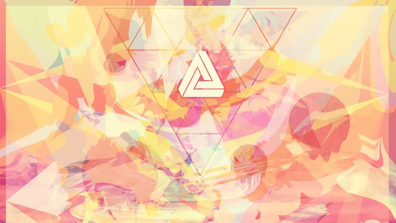 Abstract Geometric Design — Yellow, Vibrant
