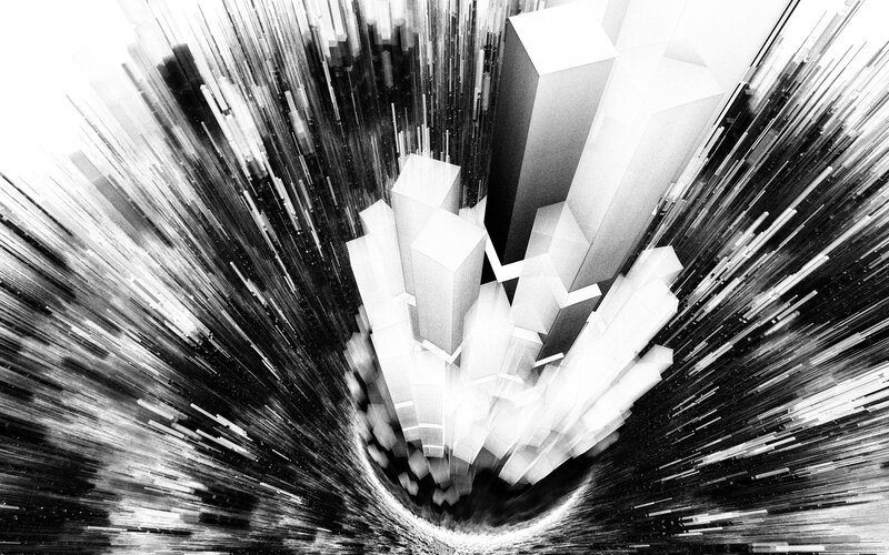 abstract geometric explosion