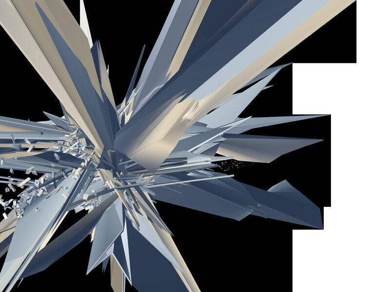 Abstract geometric explosion