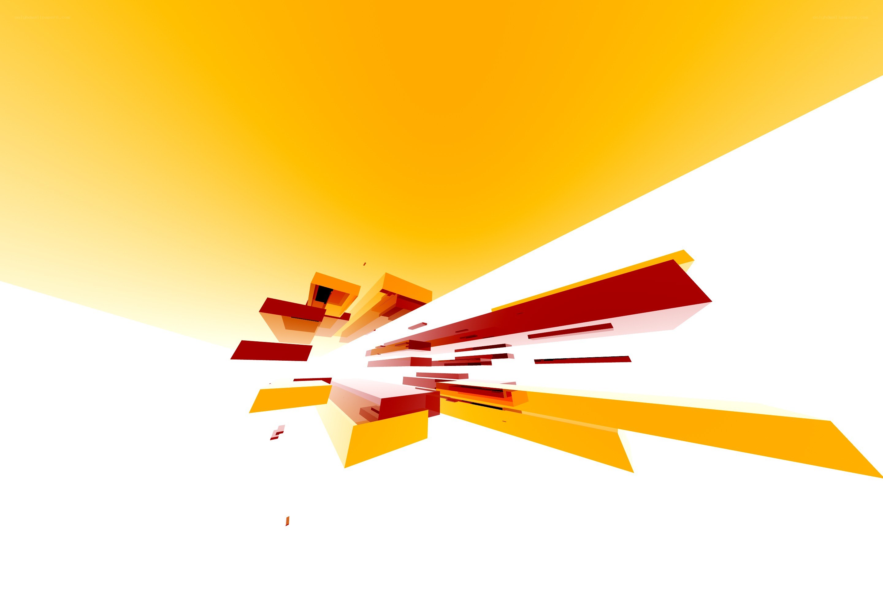 Abstract geometric explosion