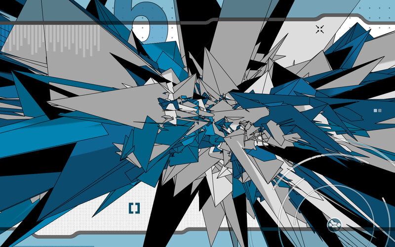 abstract geometric explosion