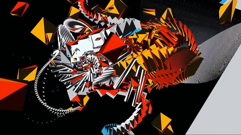 Abstract Geometric Explosion — Black