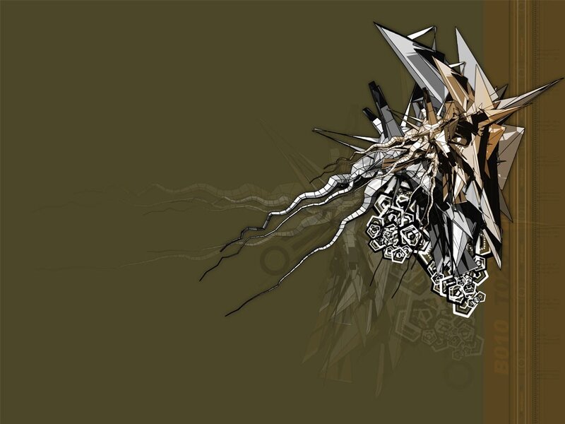 abstract geometric explosion design
