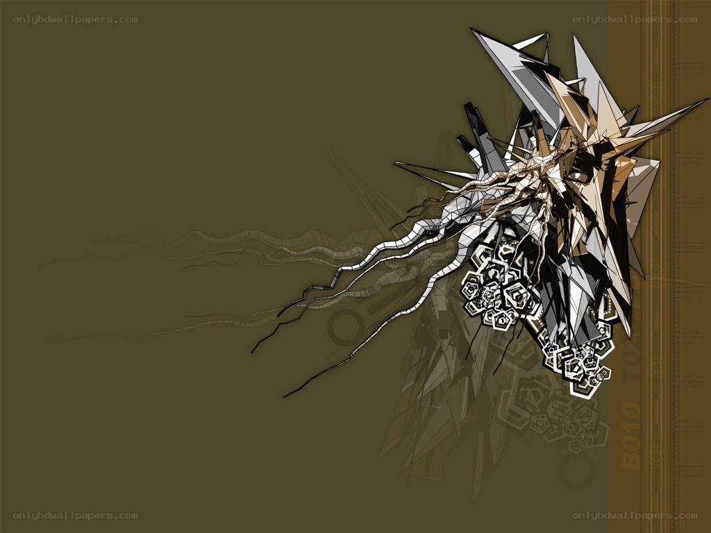 abstract geometric explosion design