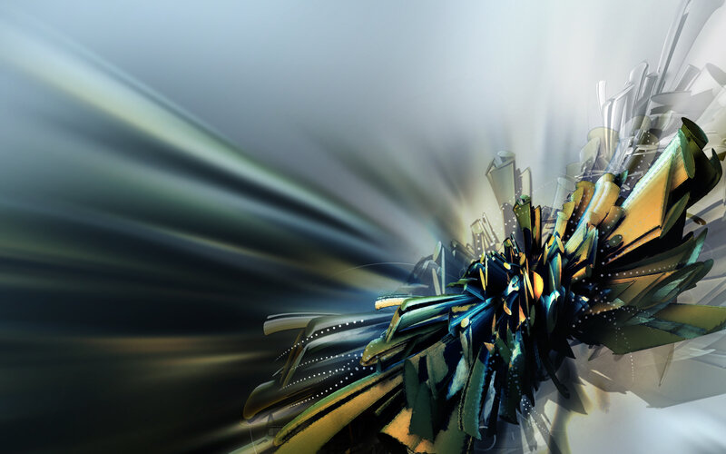 Abstract Geometric Explosion — Green