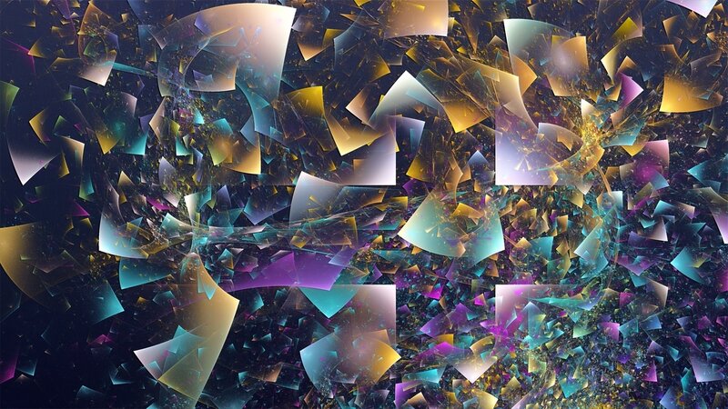 Abstract geometric fractal art