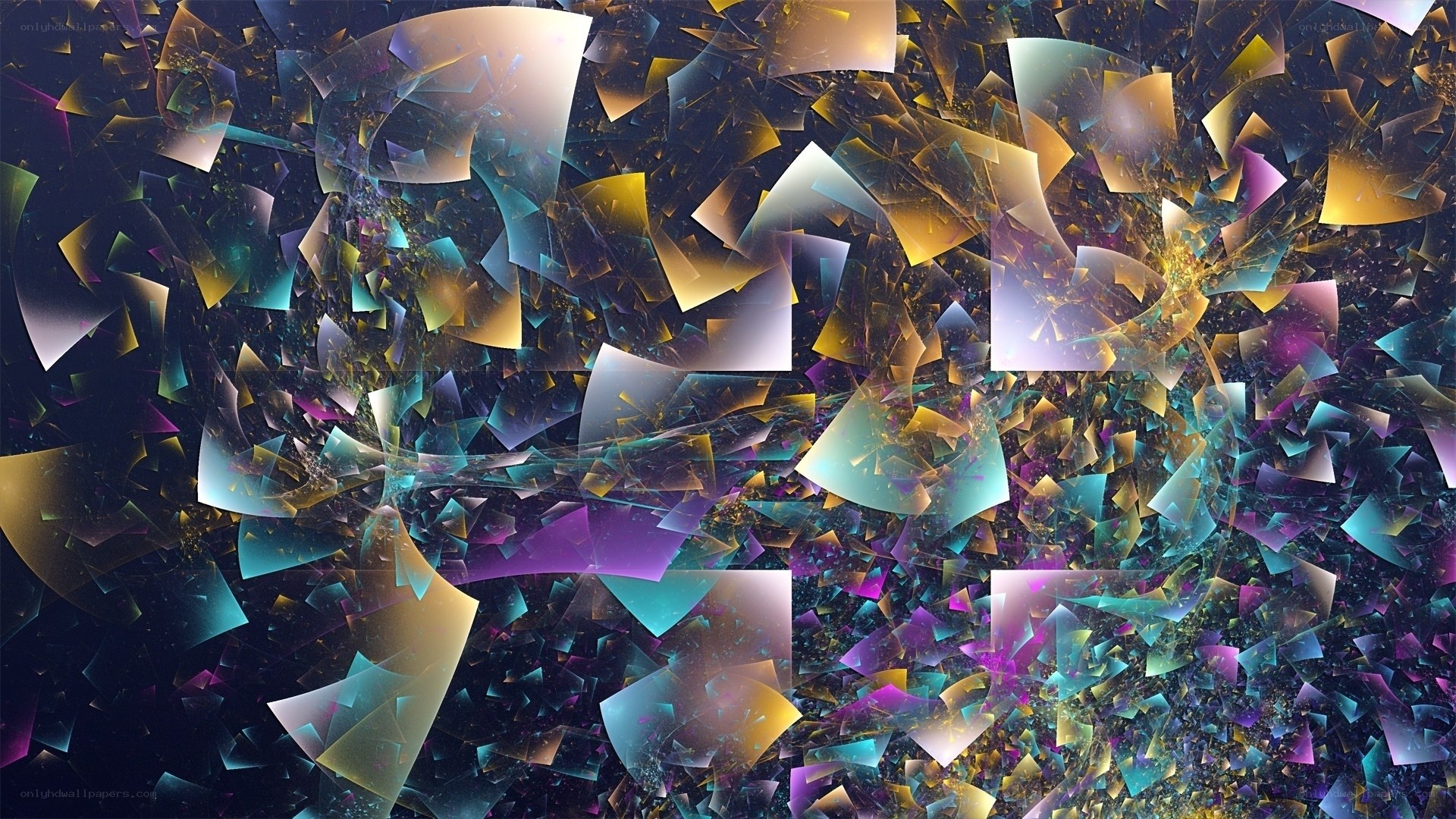 Abstract geometric fractal art