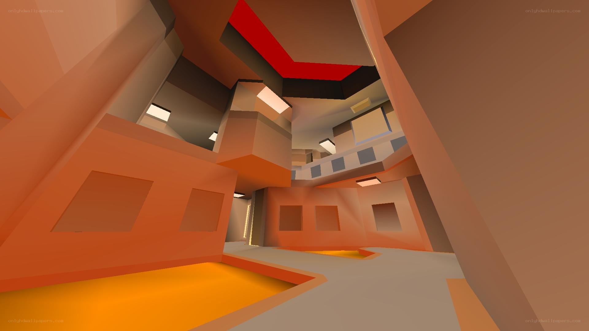 abstract geometric interior