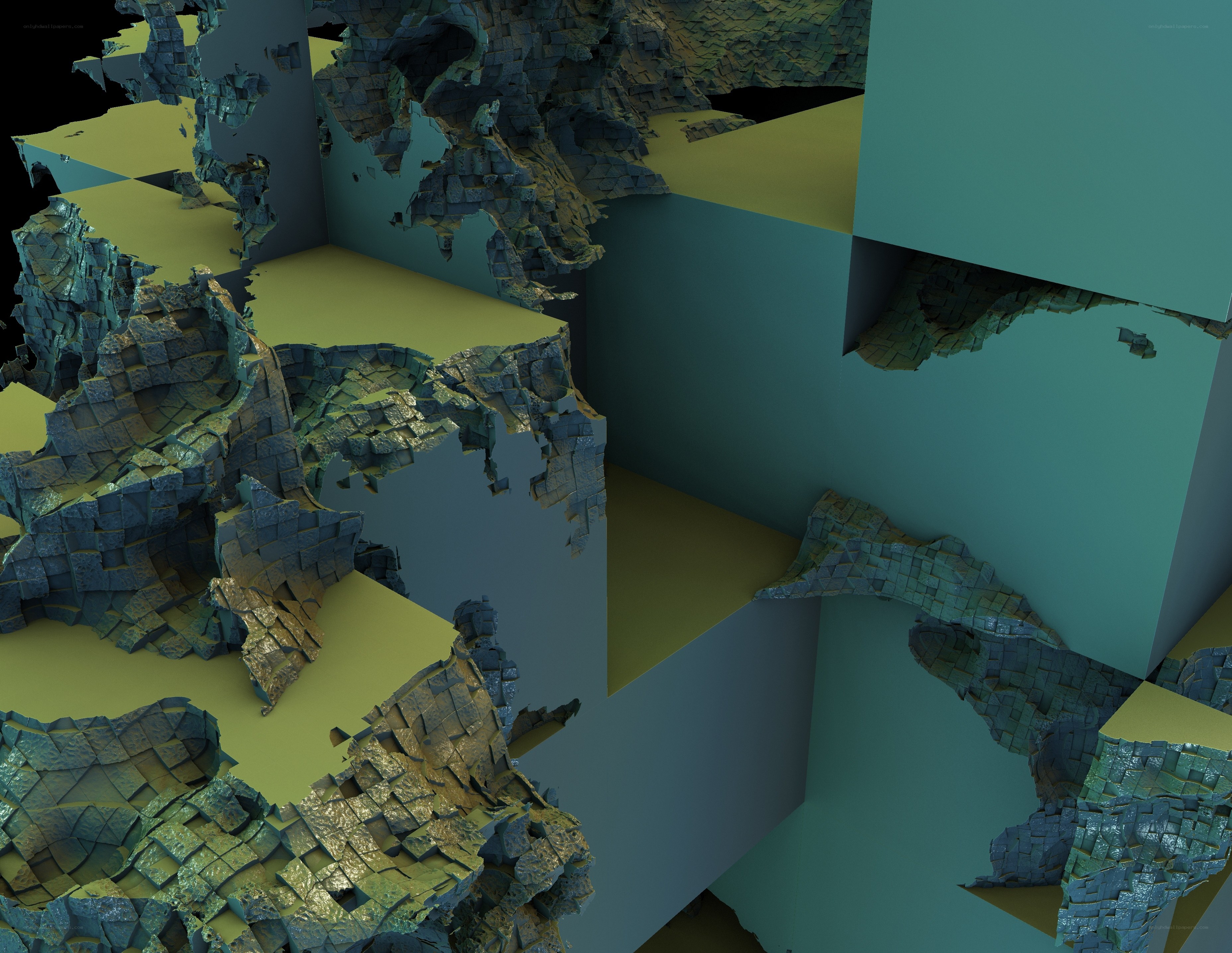 abstract geometric landscape
