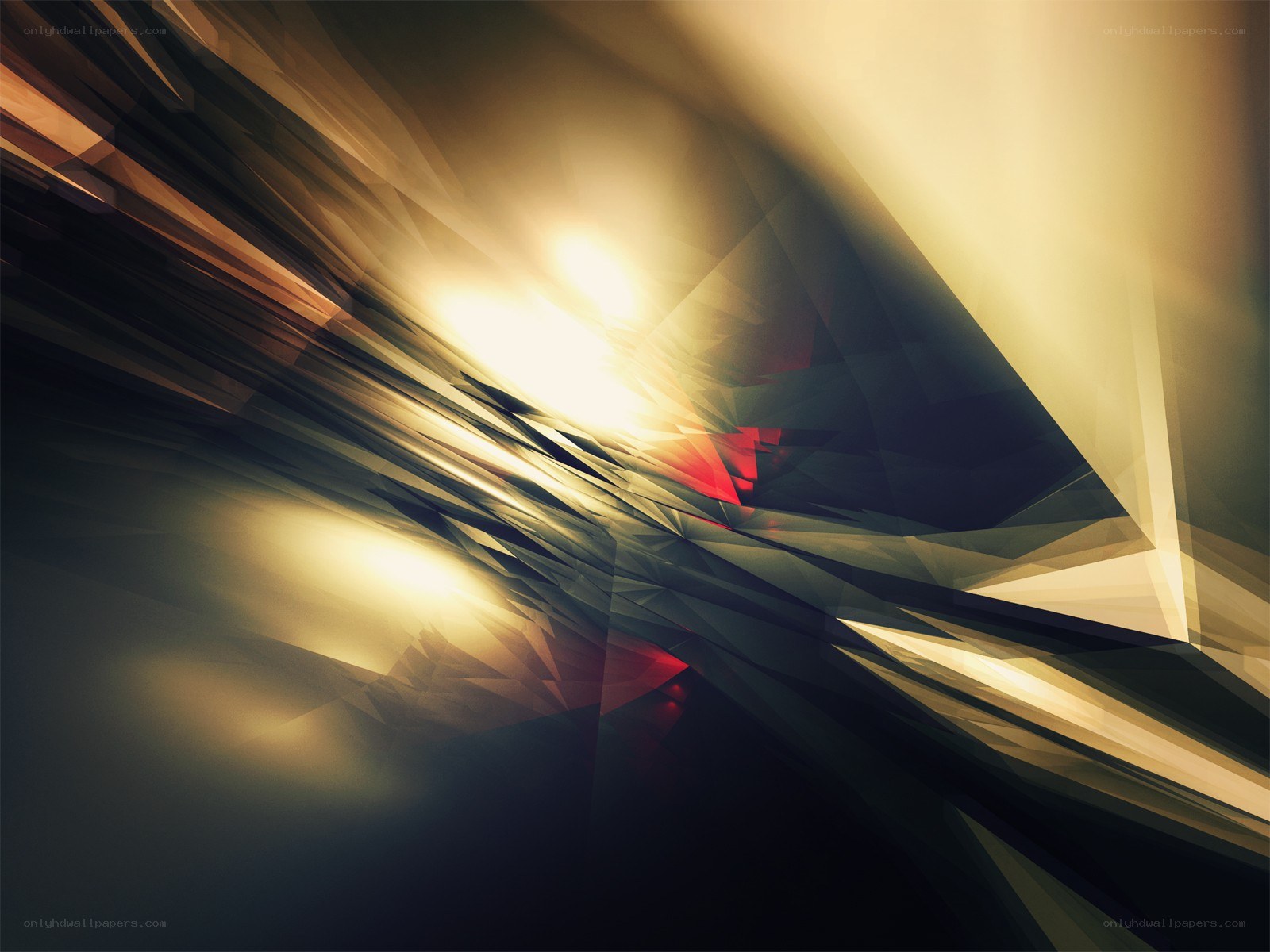 Abstract geometric light burst