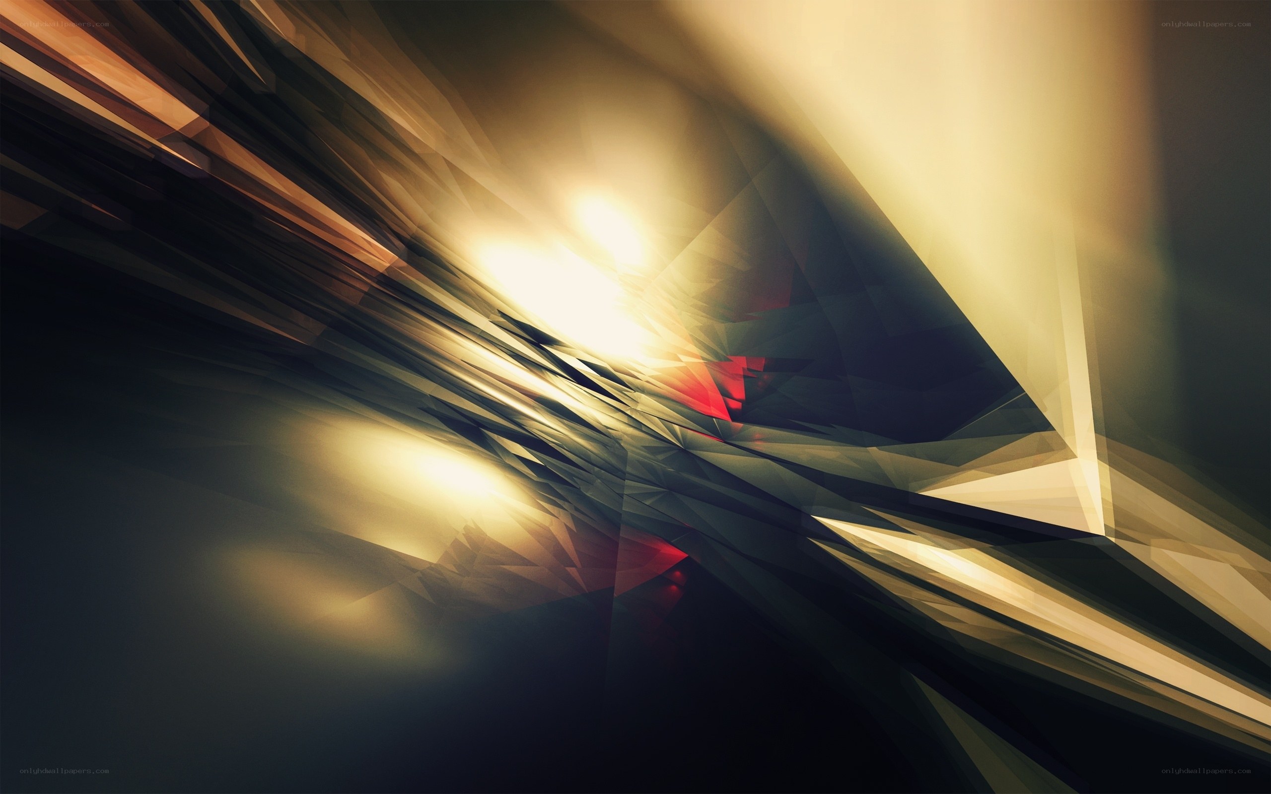 Abstract geometric light burst