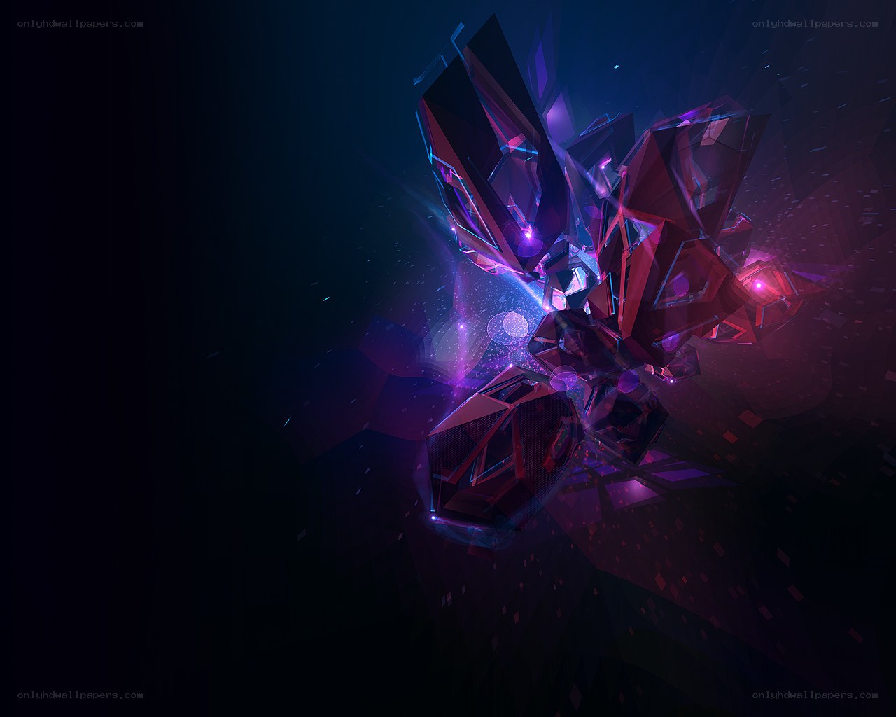 abstract geometric light explosion