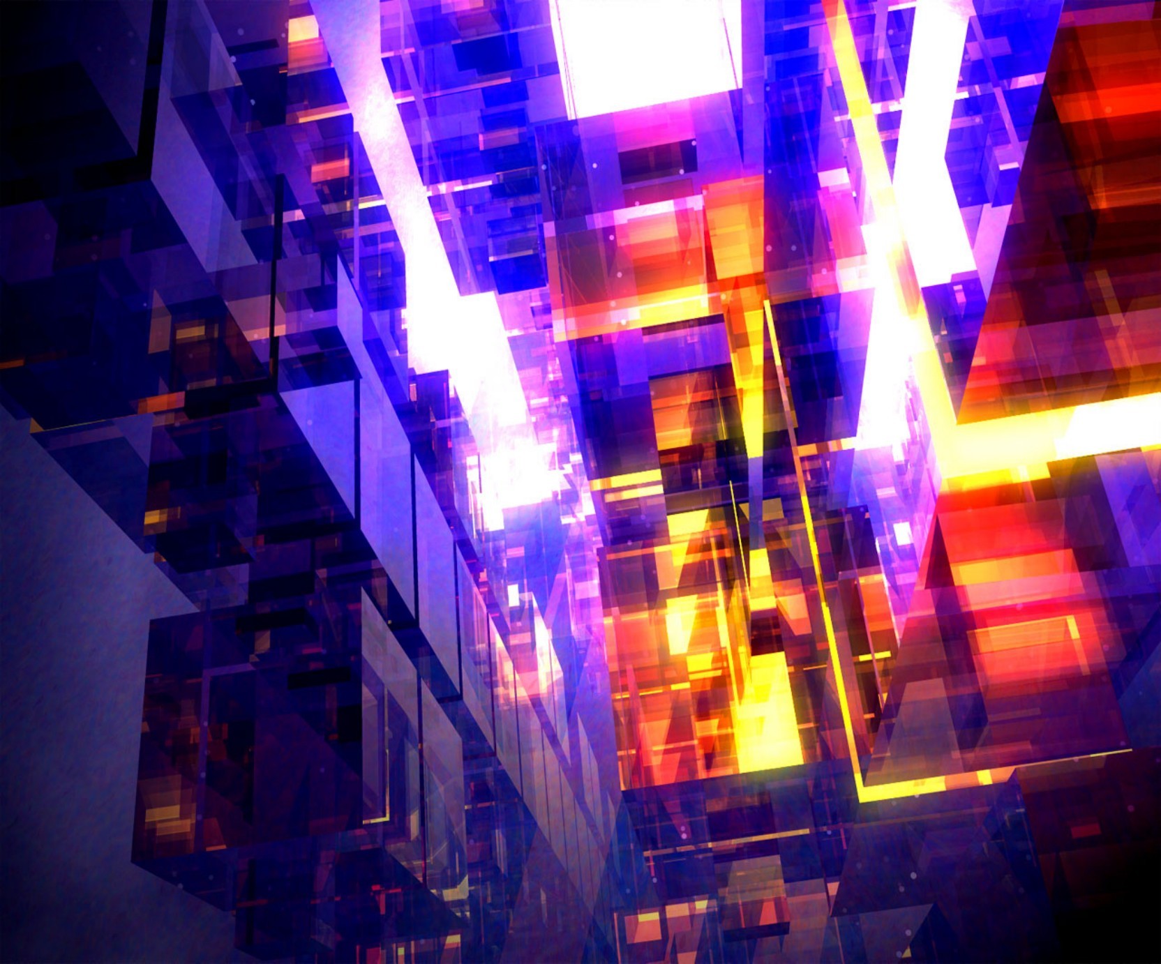 abstract geometric light pattern