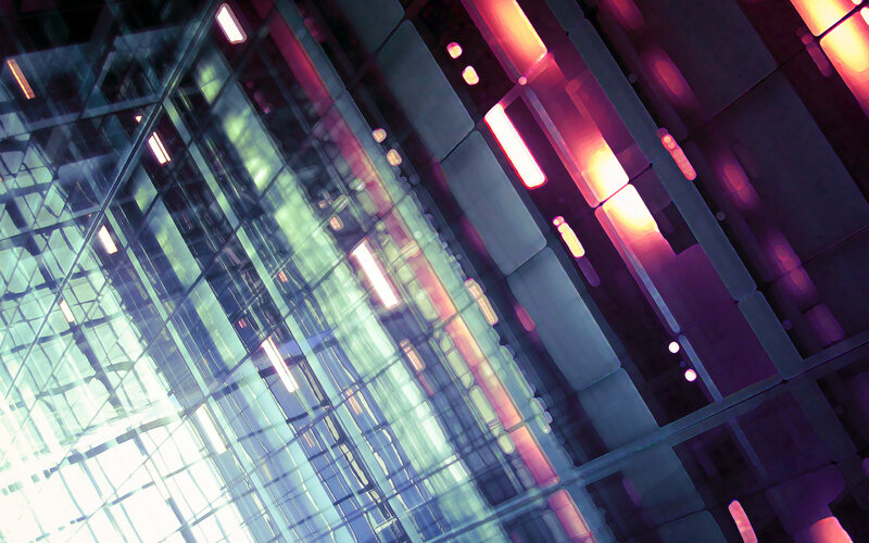 abstract geometric light patterns