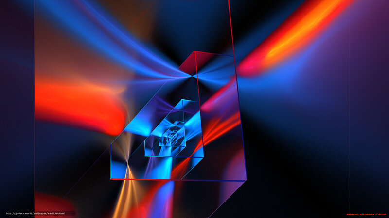 Abstract geometric light tunnel