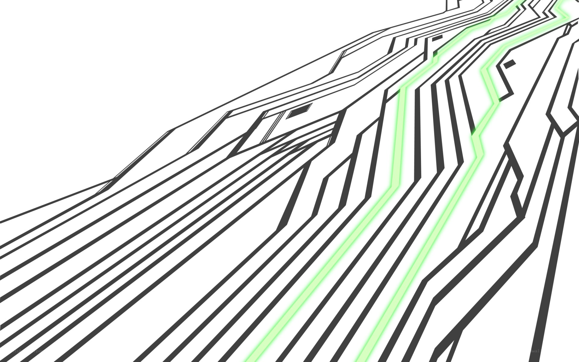 Abstract geometric line art