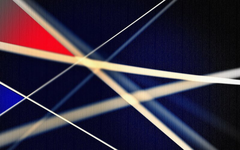 Abstract geometric lines and colors