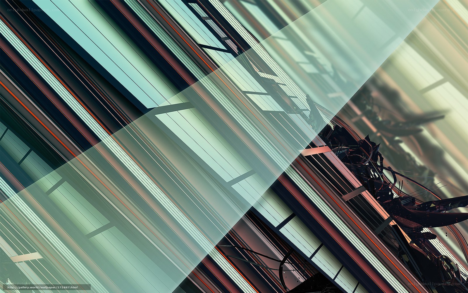 Abstract geometric lines and shapes
