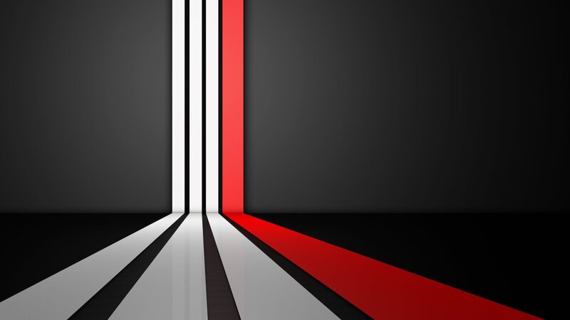 Abstract Geometric Lines — Black, Dramatic