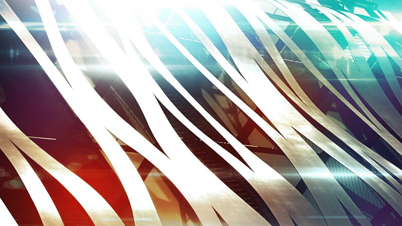 Abstract Geometric Lines — White