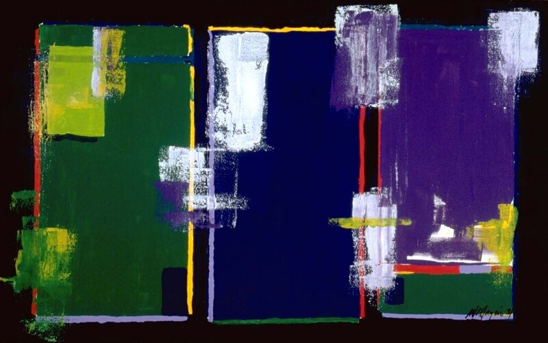 Abstract Geometric Painting — Green