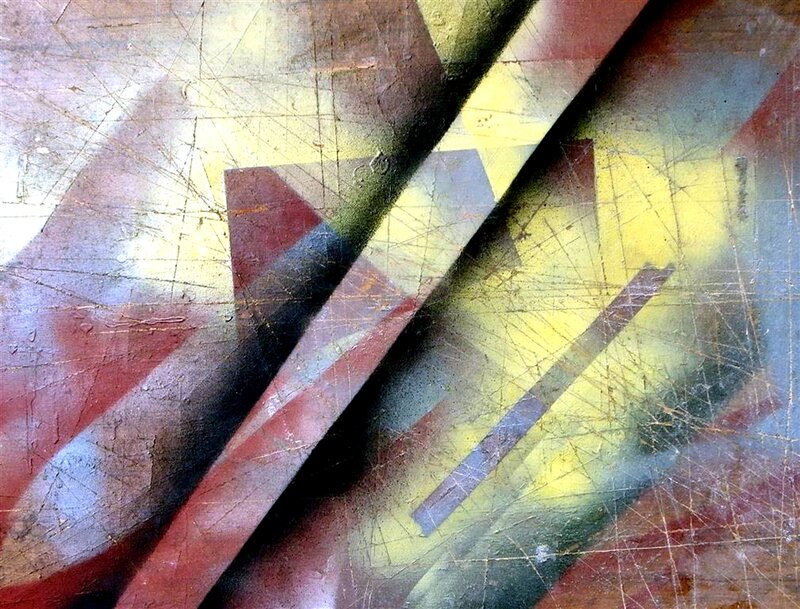 Abstract geometric painting