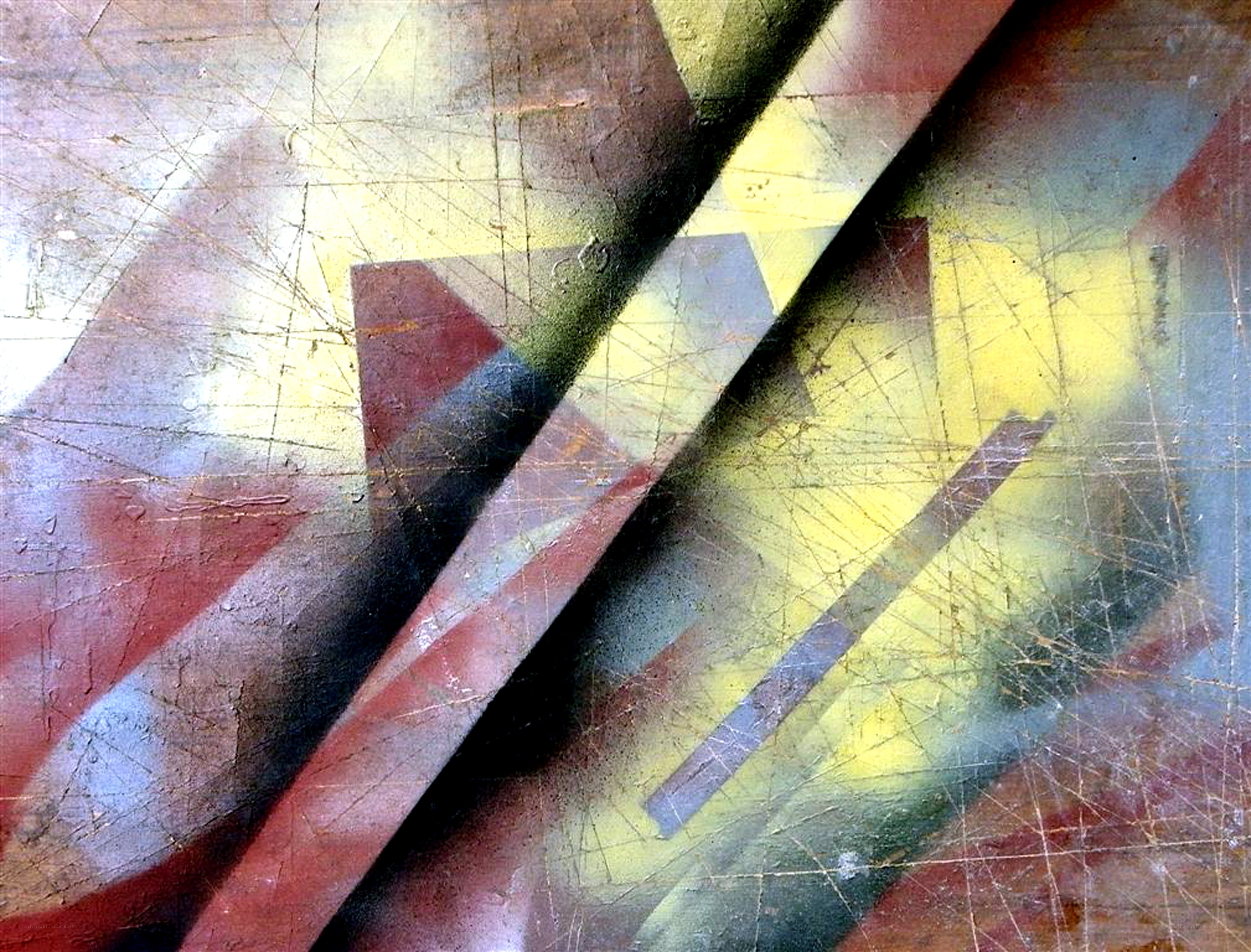 Abstract geometric painting