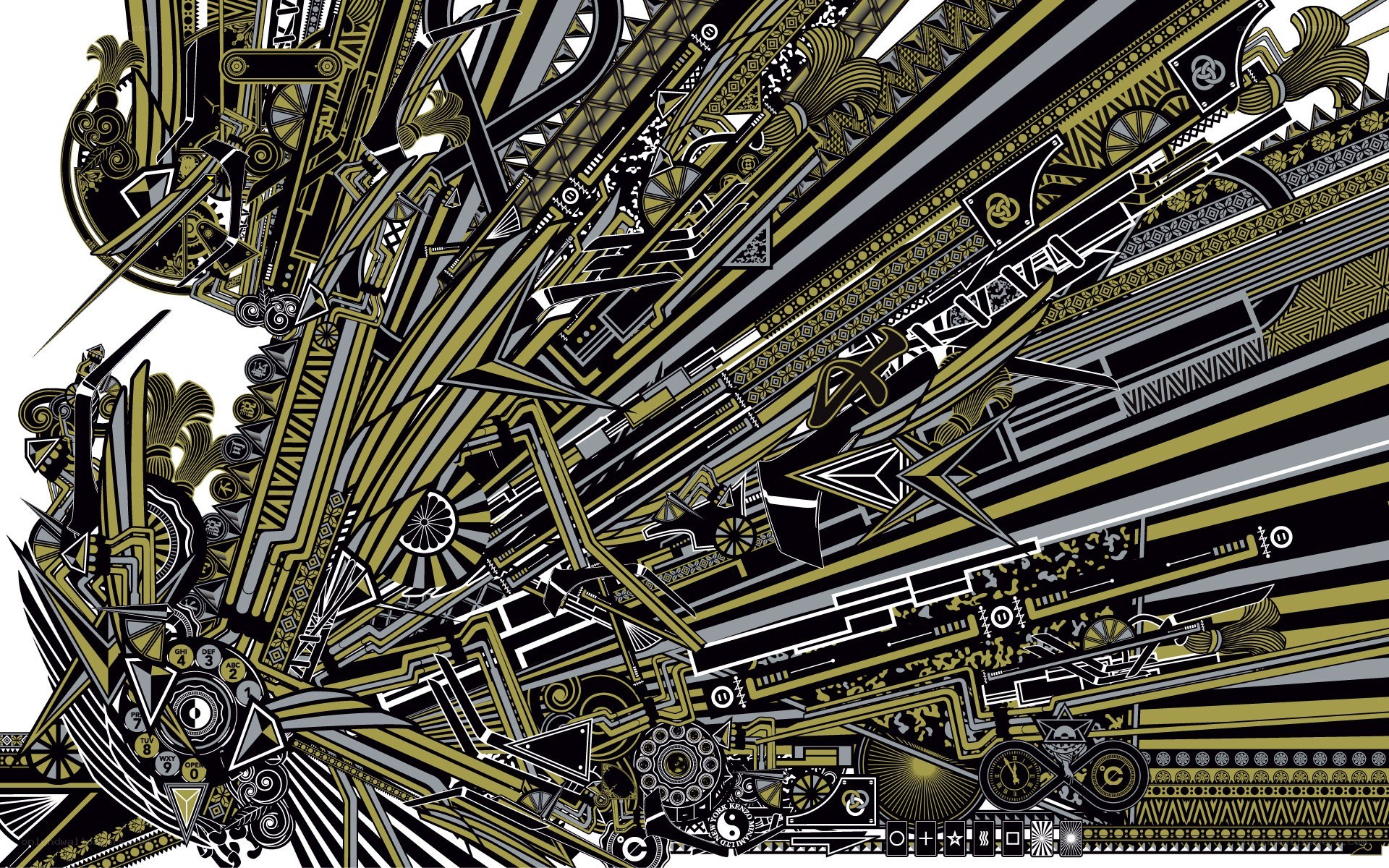 abstract geometric pattern art