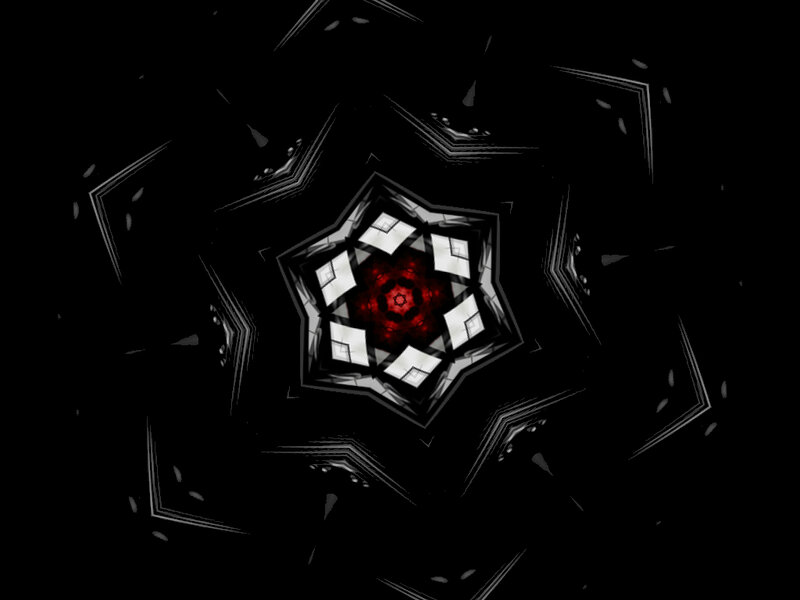 Abstract Geometric Pattern — Black, Dark