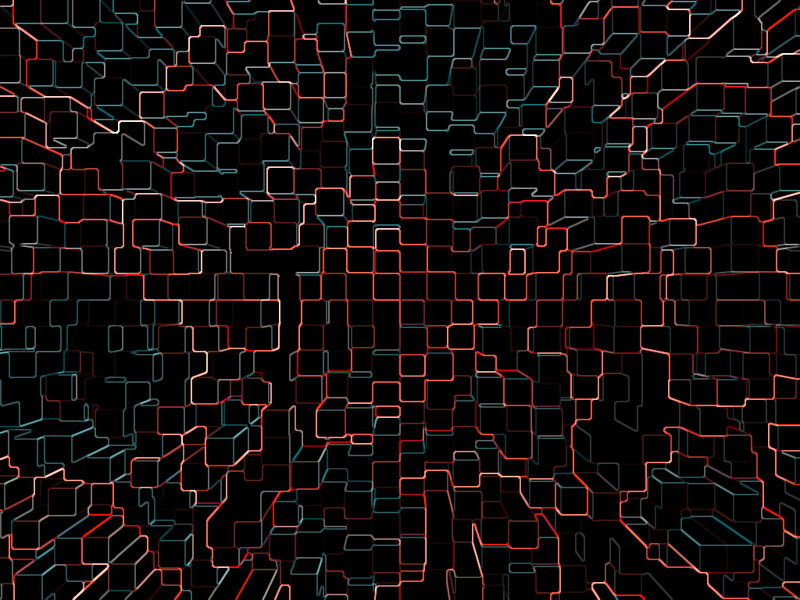 Abstract Geometric Pattern — Black, Dynamic