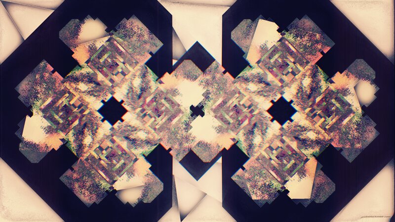 Abstract Geometric Pattern — Black, Hypnotic, Digital Art, Geometric Shapes