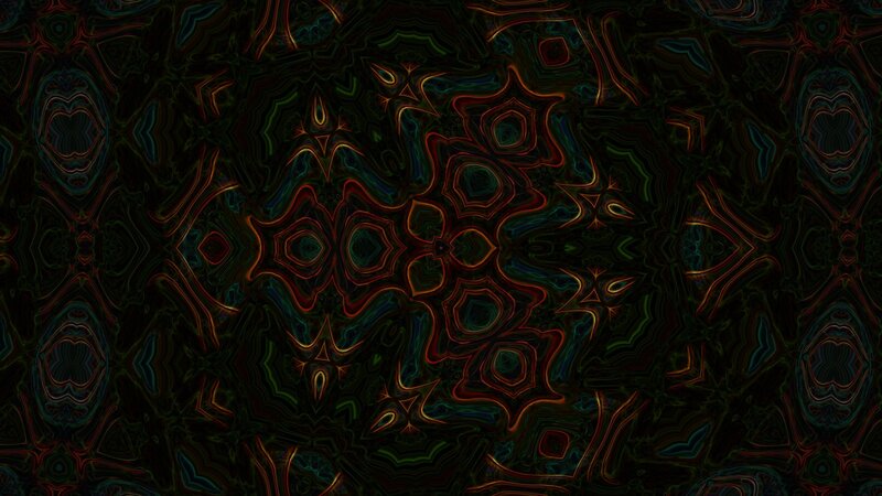 Abstract Geometric Pattern — Black, Hypnotic, Digital Art