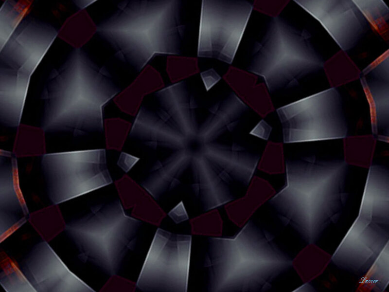 Abstract Geometric Pattern — Black, Hypnotic