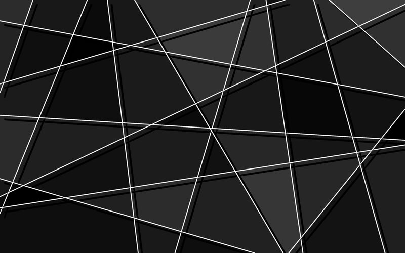 Abstract Geometric Pattern — Black, Minimalist, Lines
