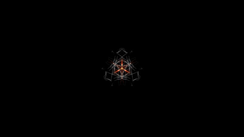 Abstract Geometric Pattern — Black, Minimalist
