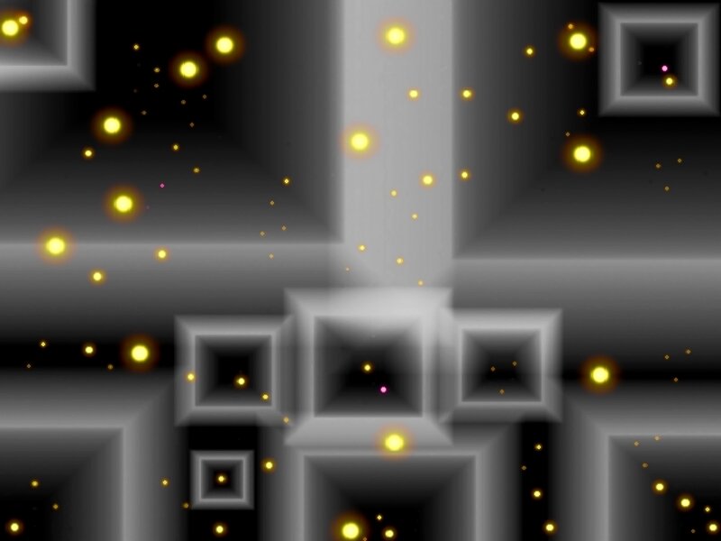 Abstract Geometric Pattern — Black, Mysterious, Digital Art
