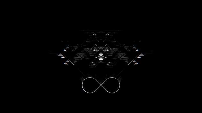 Abstract Geometric Pattern — Black, Mysterious
